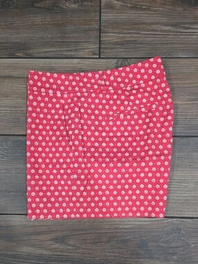 Ann Taylor Red Floral Shorts size 12